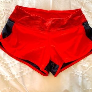 Another rare pare of Lululemon Speed Shorts 2 way stretch. Size 2. Super cute
